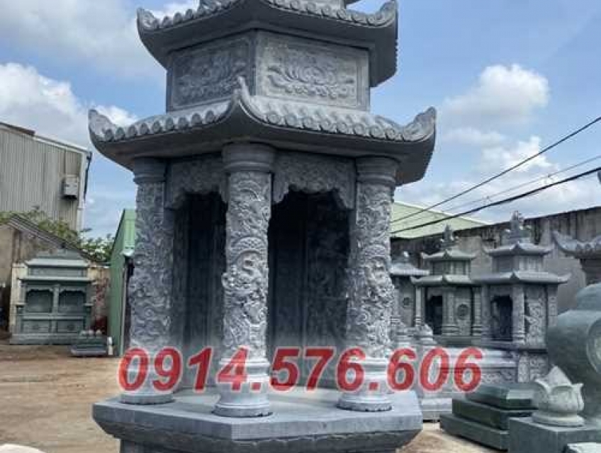 19+ Tháp mộ sư đá xanh đơn giản đẹp bán Hưng Yên