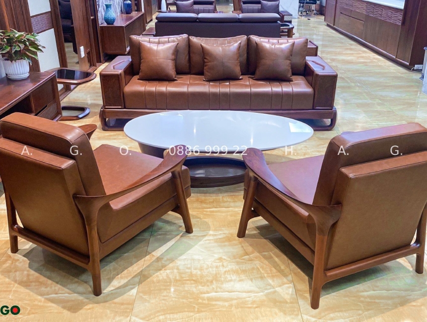 Sofa gỗ Óc Chó Hera