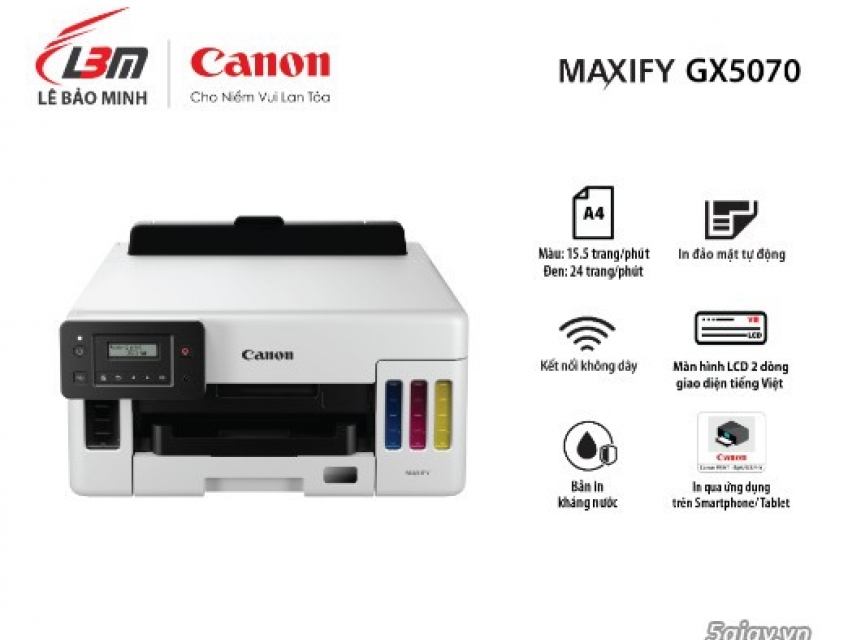 MÁY IN PHUN LIÊN TỤC CANON MAXIFY GX5070