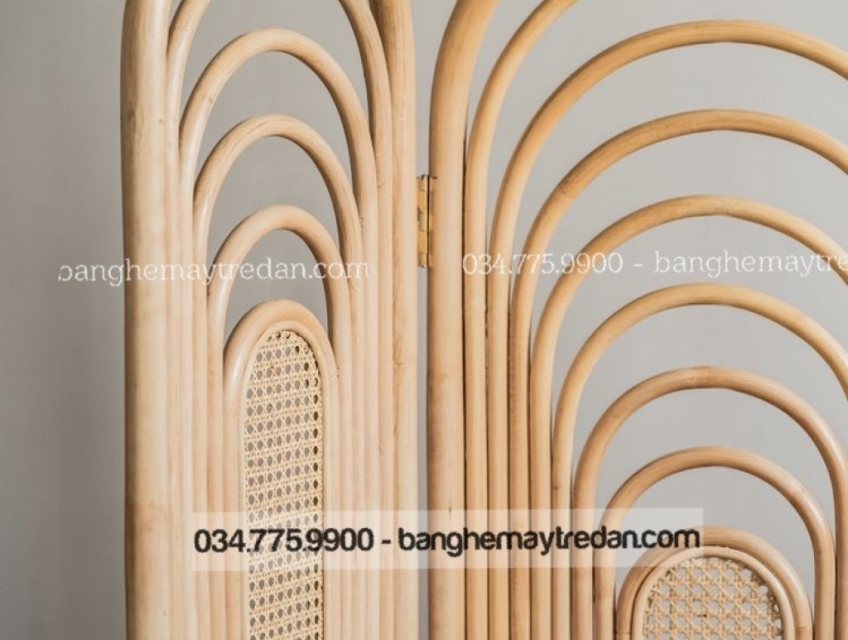 Bình phong song mây hiện đại - Mây tre lục bình