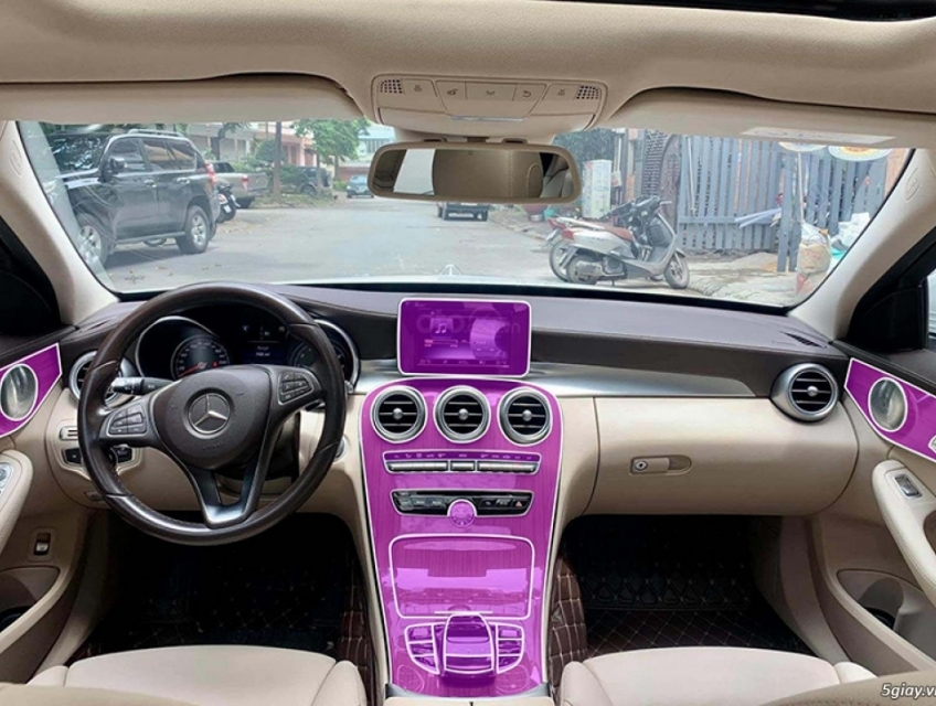 Dán nội thất ô tô Mercedes C250 2015 – 2018 PPF cao cấp