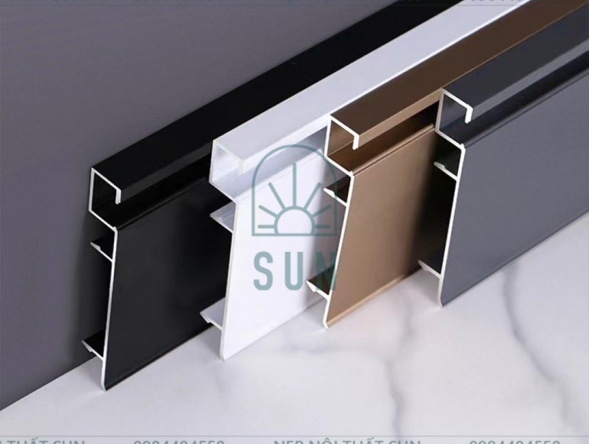 Nẹp Len Chân Tường Có Ron Led Trang Trí Bằng Hợp Kim Nhôm Bình Dương