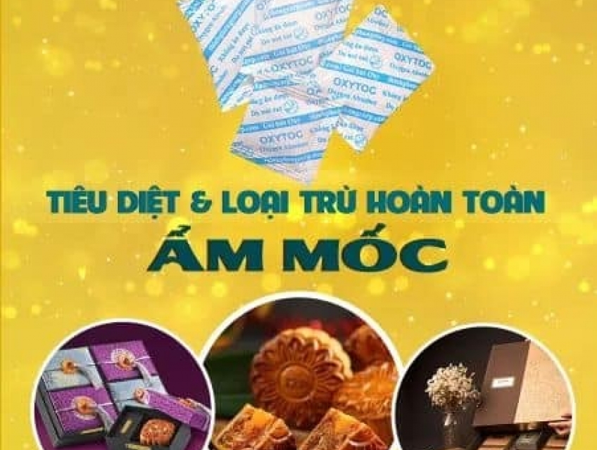 Gói hút Oxytoc chống ẩm mốc cho Bánh Trung Thu