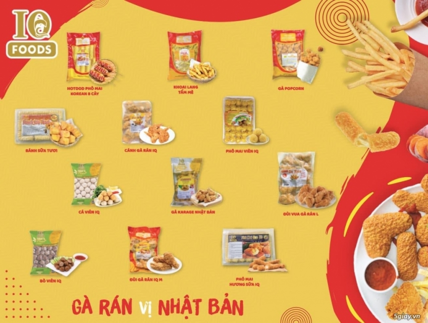 Tuyển sỉ đồ ăn vặt cá viên chiên IQ Foods