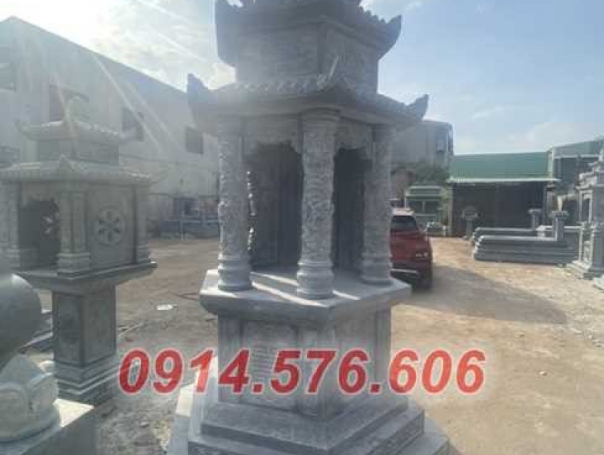 93+ Mẫu tháp để tro hài cốt bằng đá xanh bán hoà bình