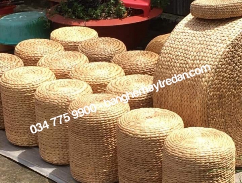 Đôn tròn lục bình - Sự kết hợp giữa tiện nghi và thẩm mỹ