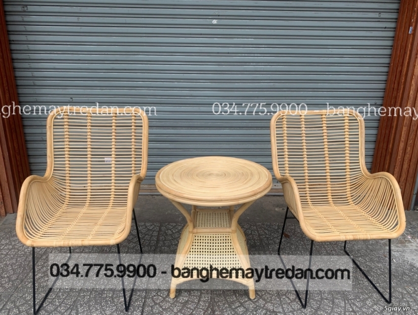 Ghế mây chấn sắt hiện đại, nhẹ nhàng