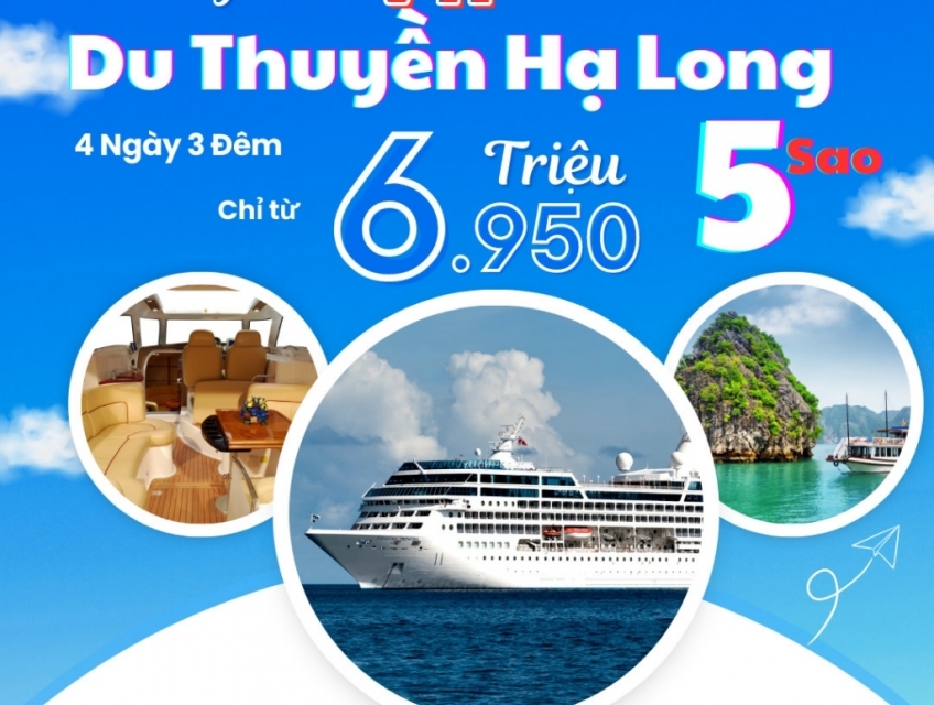Tour ghép Hạ Long siêu du thuyền 4N3Đ