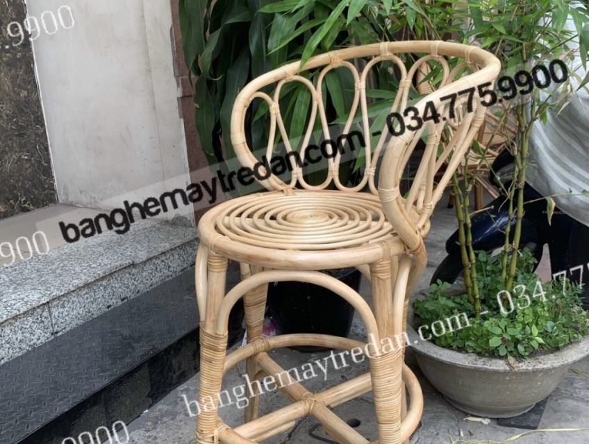 Ghế bar bàn đảo song mây tự nhiên cao cấp