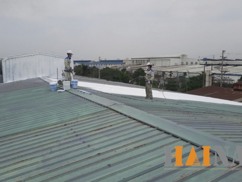 THI CÔNG SƠN CHỐNG NÓNG, CÁCH NHIỆT MÁI TÔN