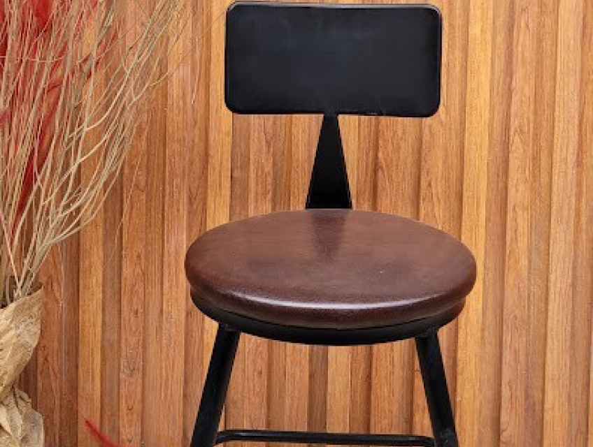 Ghế sắt cafe lưng tole