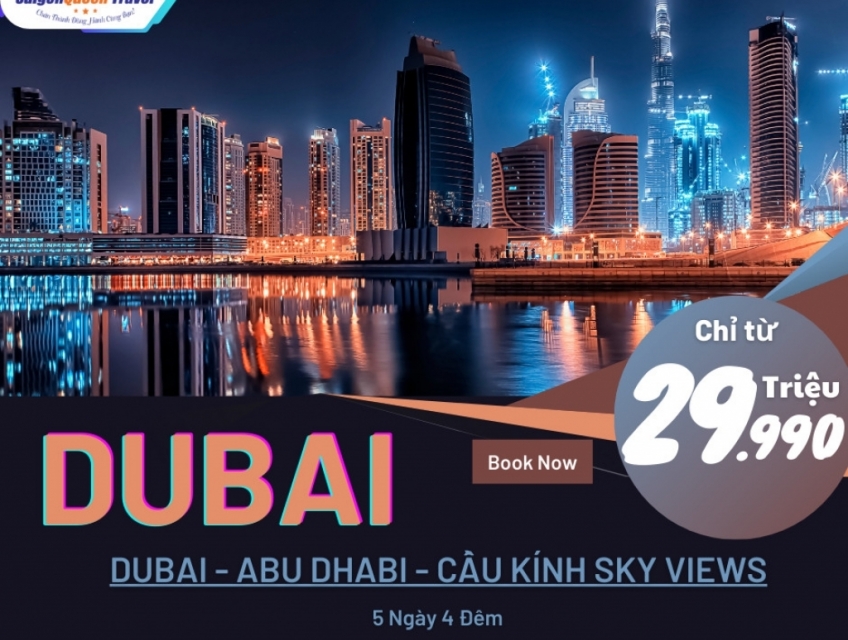 Tour HCM Dubai Abu Dhabi 5 ngày 4 đêm