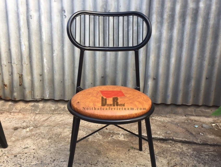 Ghế cafe sắt nệm H.A.Y đẹp