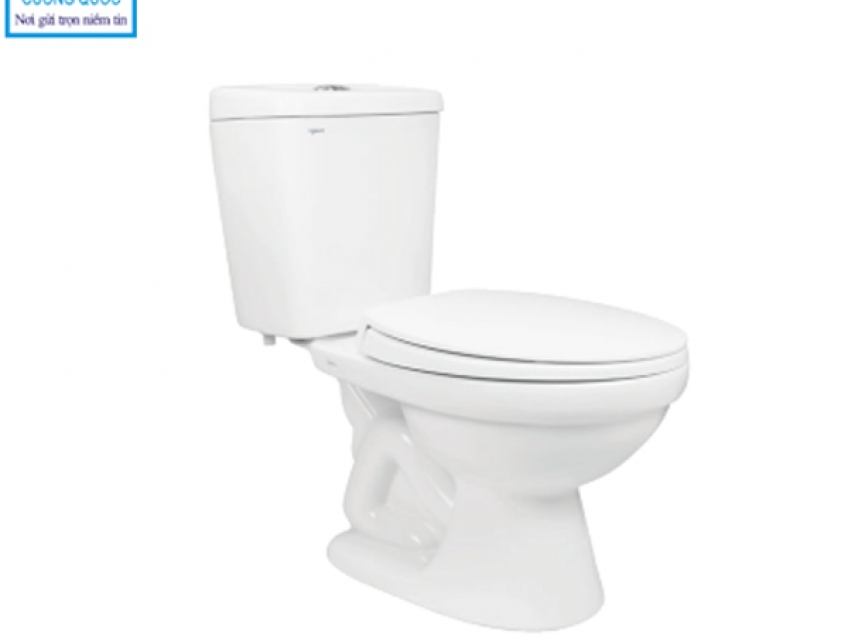 Bồn cầu két rời VT34 (nắp thường) - Dòng sản phẩm kinh tế.