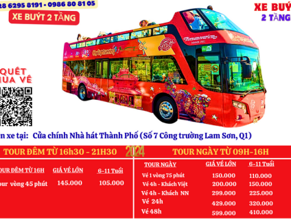 VÉ XE BUÝT 2 TẦNG SÀI GÒN -145K