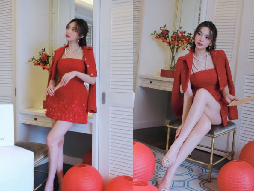 Đầm dự tiệc cưới trẻ trung năm 2024