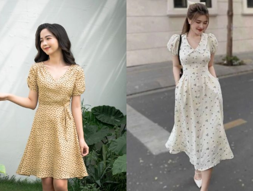 Các kiểu váy đầm hoa đẹp 2024