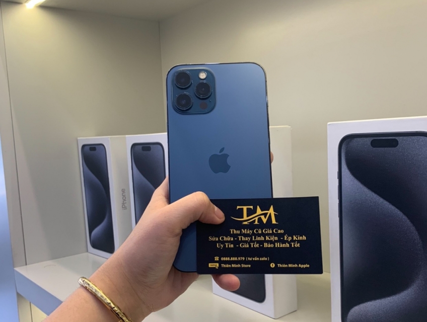 IPHONE 12PROMAX 128GB XANH