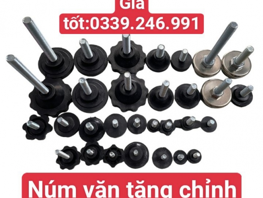 Chân tăng chỉnh đế nhựa, tăng chân bọc thép