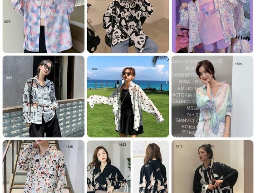 Áo sơ mi oversize nữ