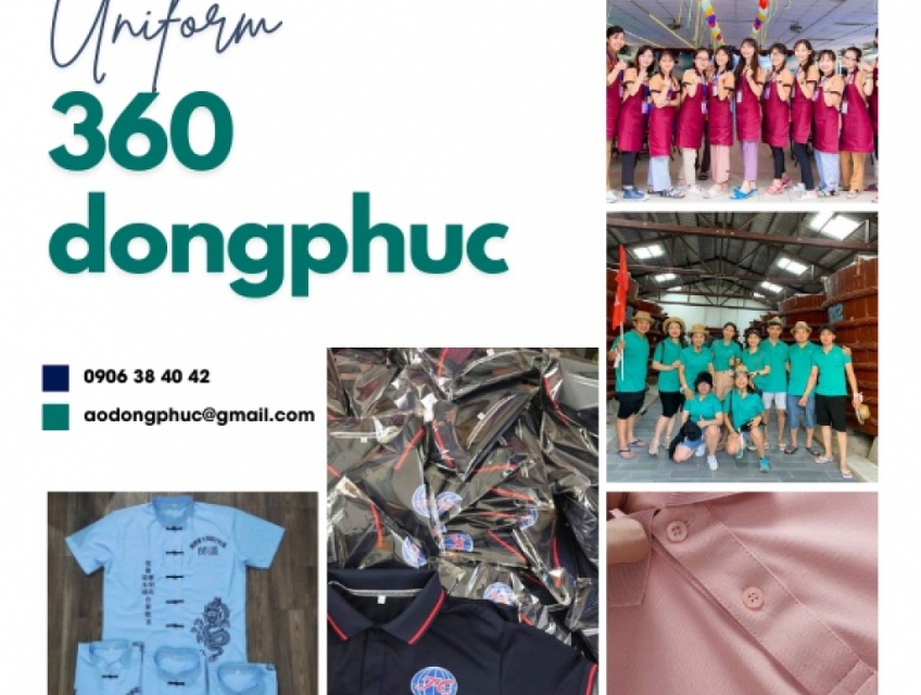 May Aó thun đồng phục công ty công sở