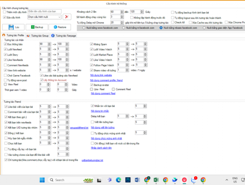 Hỗ trợ seeding tương tác tự động , nuôi nich facebook hiệu quả !!!