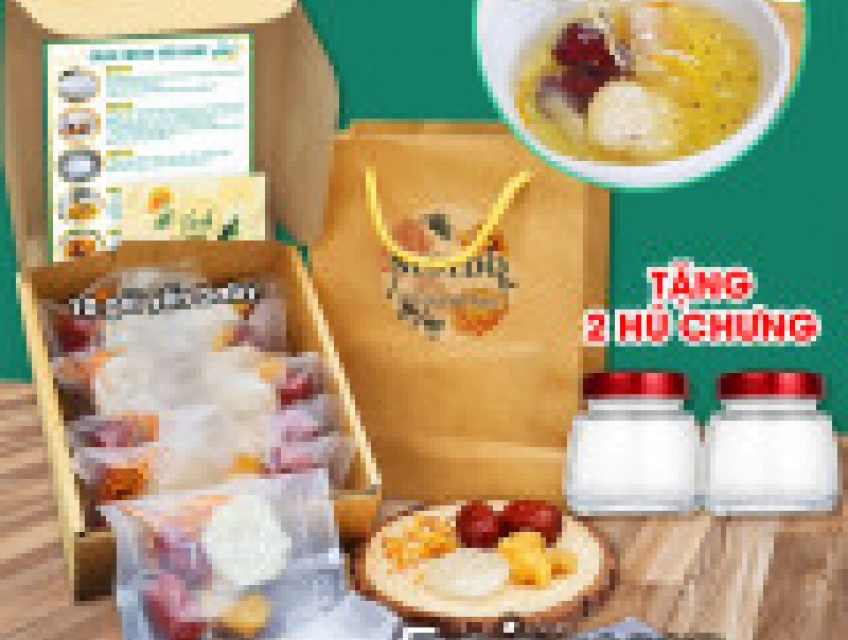 Hộp Yến Baby Tứ vị 10 gói Nestdo với Đông trùng hạ thảo, Táo đỏ, Long