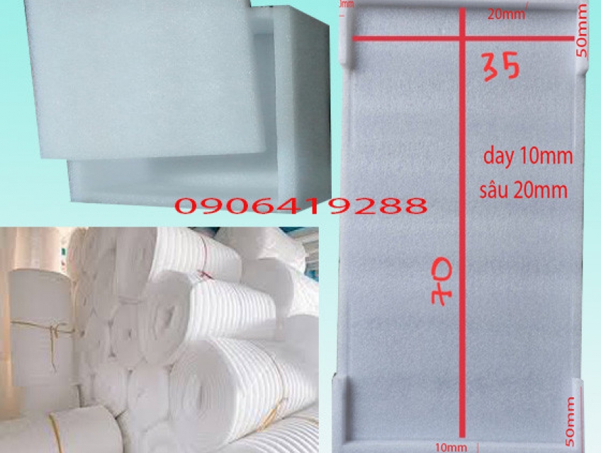 Mút xốp định hình cho thiết bị điện tử , điện máy