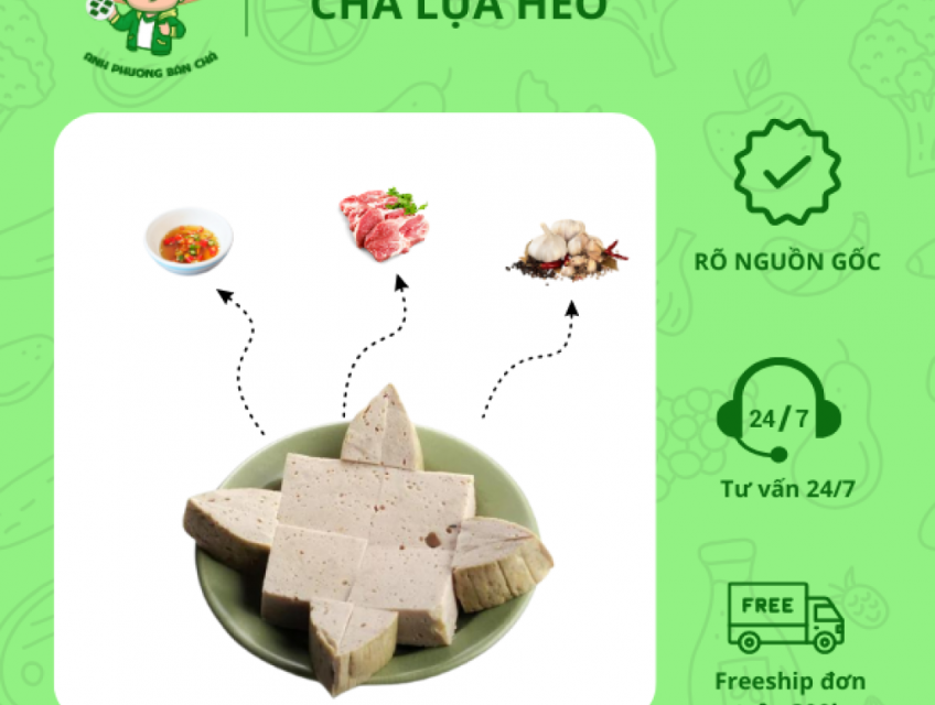 Chả lụa heo Anh Phương thơm ngon loại nửa kg