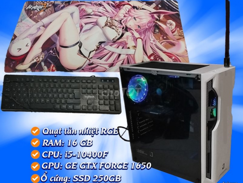 PC GAMING |  GTX 1650 | 16GB | 250GB SSD