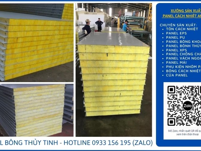 Panel bông thủy tinh giá tốt ưu đãi cho đại lý