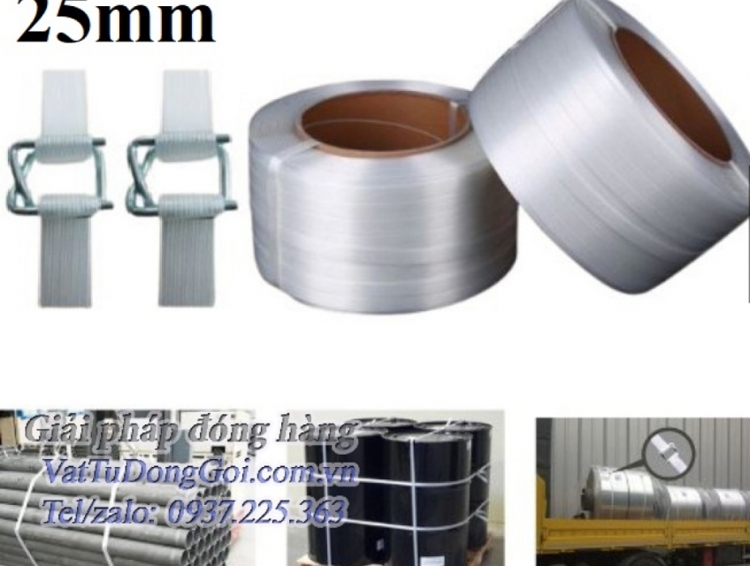 Dây đai composite 25, dây đai đóng kiện composite, dây composite 25mm