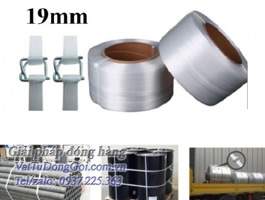 dây đai đóng kiện composite 19mm, dây đai composite, dây composite 19