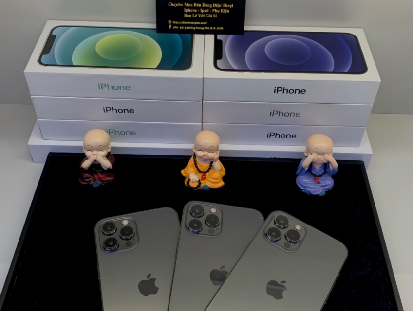 IPHONE 12PROMAX 128GB ĐEN LL