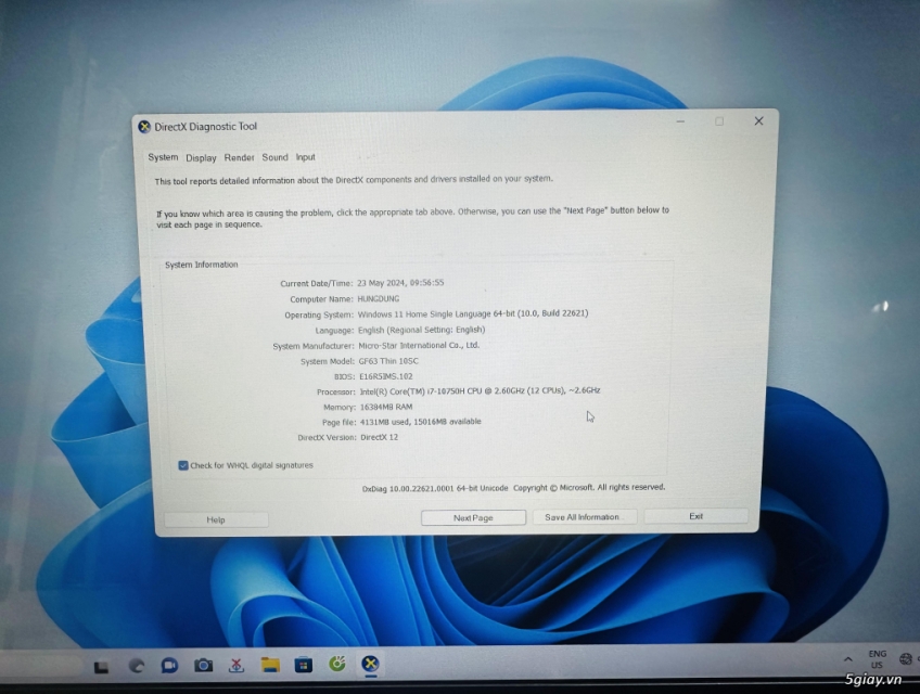 Gaming MSI cho Games thủ cự phách chiến Games.