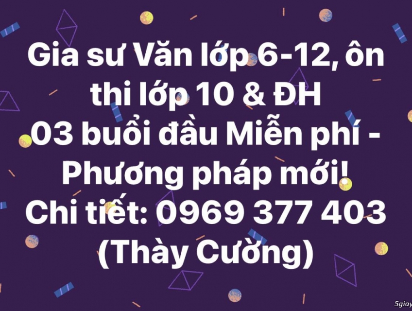 Lớp Văn Thày Cường 03 buổi đầu miễn phí