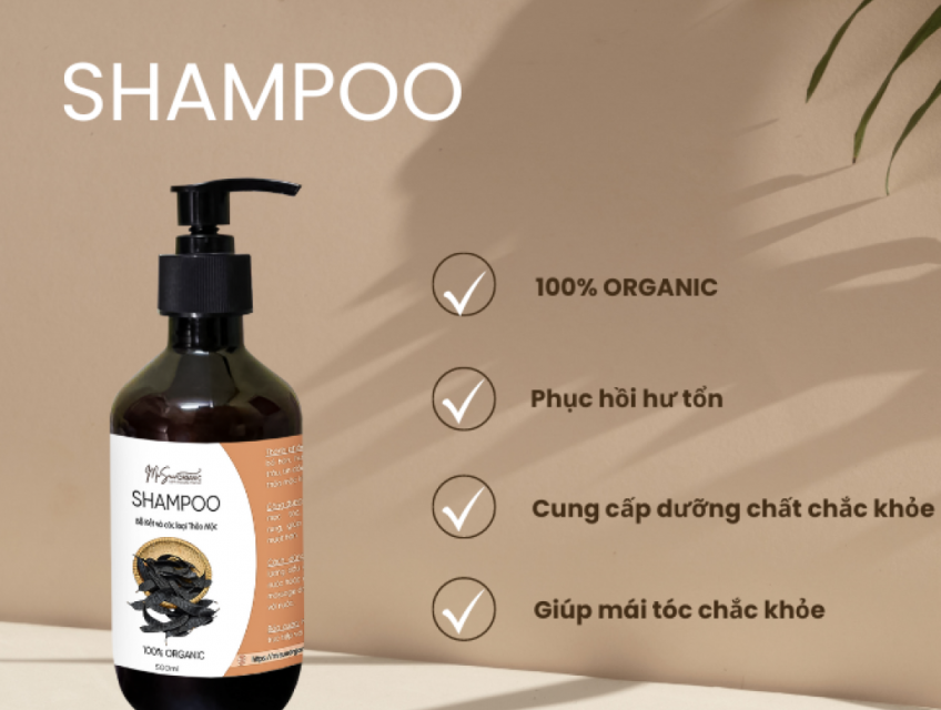 Dầu gội bồ kết MiSuu Organic - Khỏe từ gốc - Dày tự nhiên