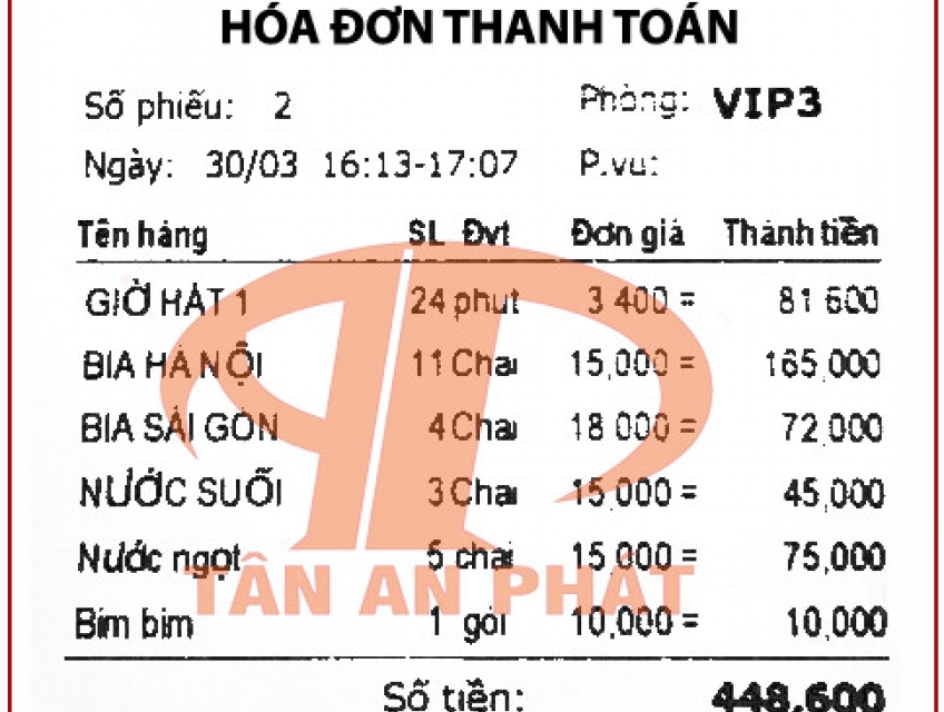 Máy tính tiền và phần mềm quản lý quán Karaoke-bida tại Hồ Chí Minh -0868.878.164