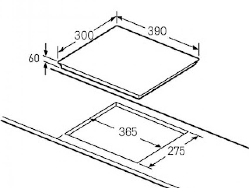 Kích thước bếp từ đơn cho người sống 1 mình