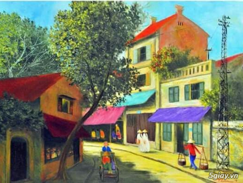 Vẽ tranh phong cảnhở Hoàng mai