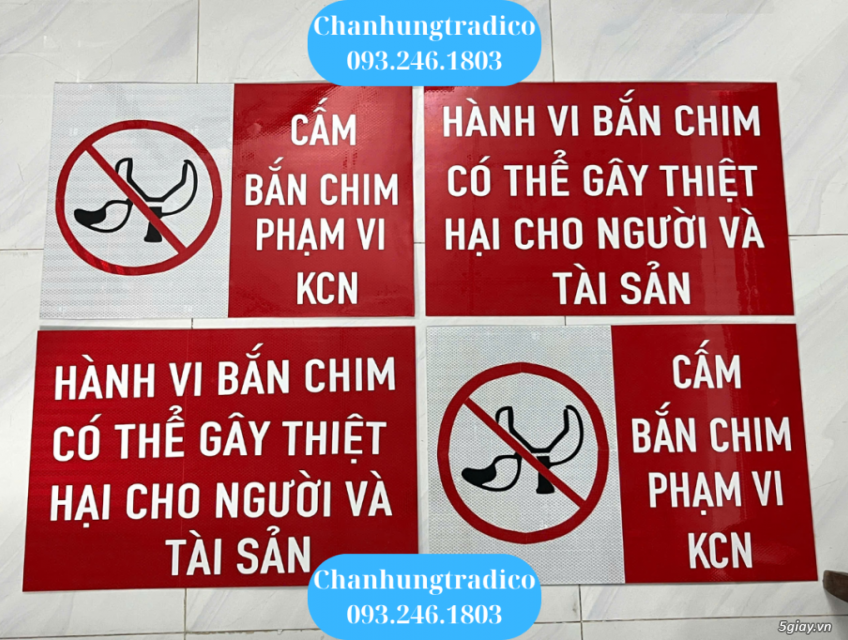 Sản xuất và cung cấp các loại biển báo