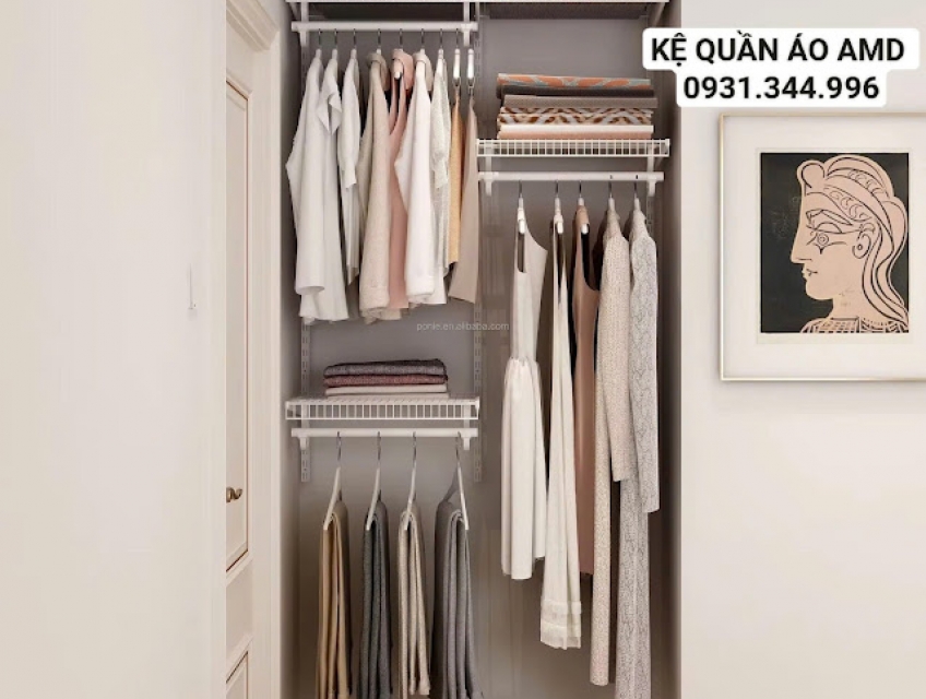 GIẢI PHÁP – BỘ KỆ QUẦN ÁO AMD VỚI THIẾT KẾ MỞ THÔNG MINH