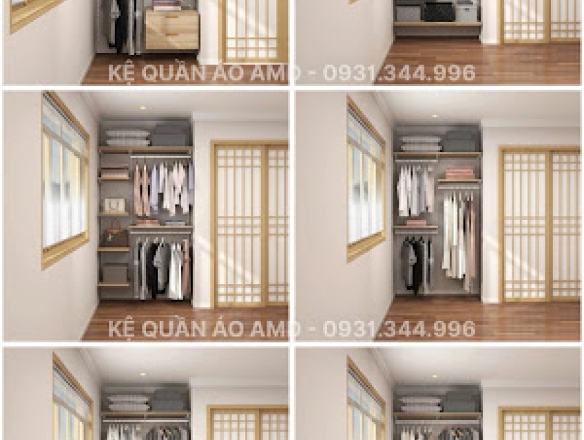 Bộ kệ quần áo AMD – Giải pháp gọn gàng, tinh gọn cho hội nhà nhỏ