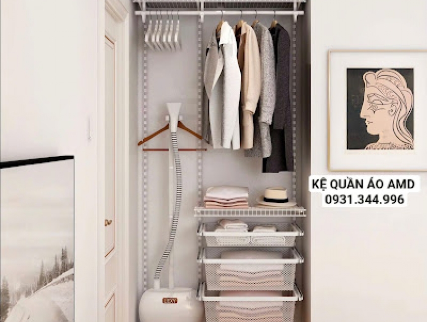Bộ kệ quần áo AMD – Giải pháp đơn giản để căn phòng gọn hơn, đẹp hơn,