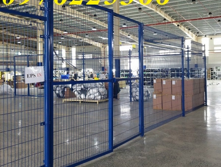 Nhận sản xuất vách lưới thép ngăn kho D4, D5, D6 theo yêu cầu