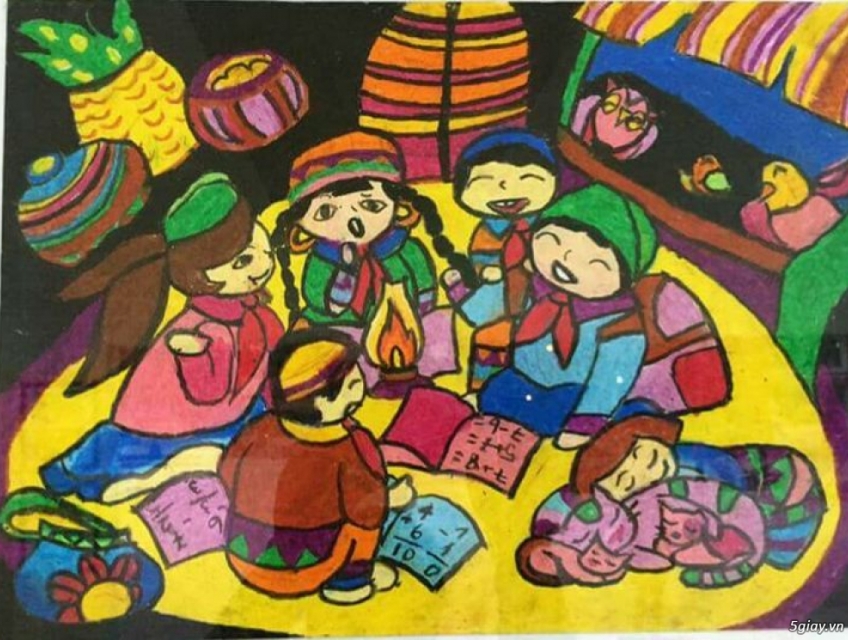 Lớp dạy bé vẽ tranh