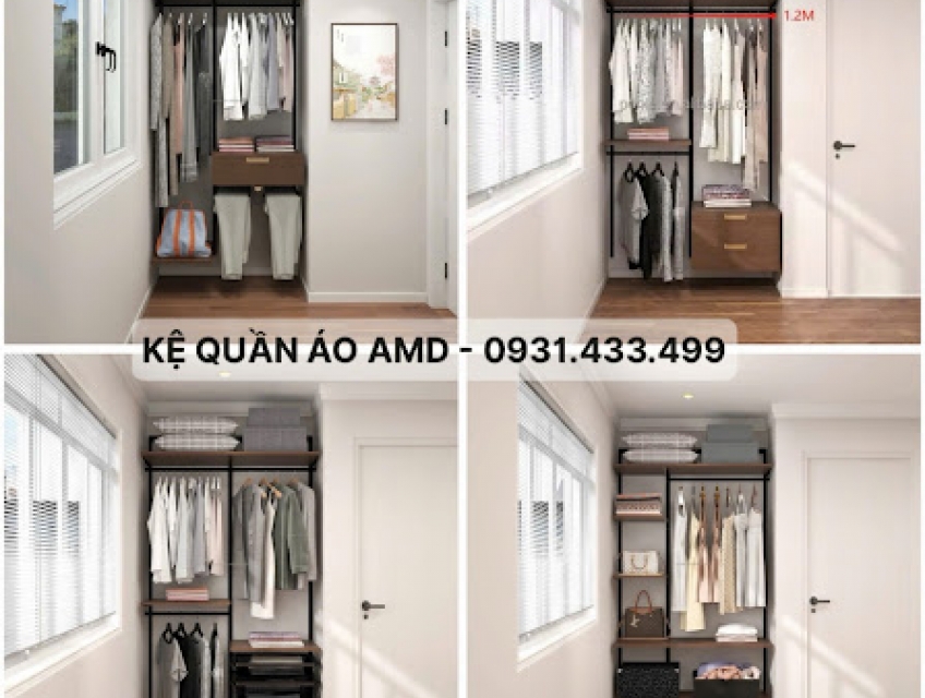 BỘ KỆ QUẦN ÁO AMD – SẮP XẾP LẠI CẢ THẾ GIỚI TRONG CĂN PHÒNG CỦA BẠN
