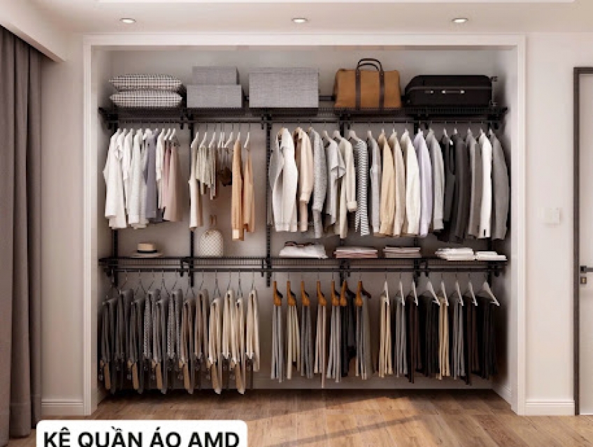 Giải pháp cho không gian sống "đẹp theo chiều sâu" – Bộ kệ quần áo AMD