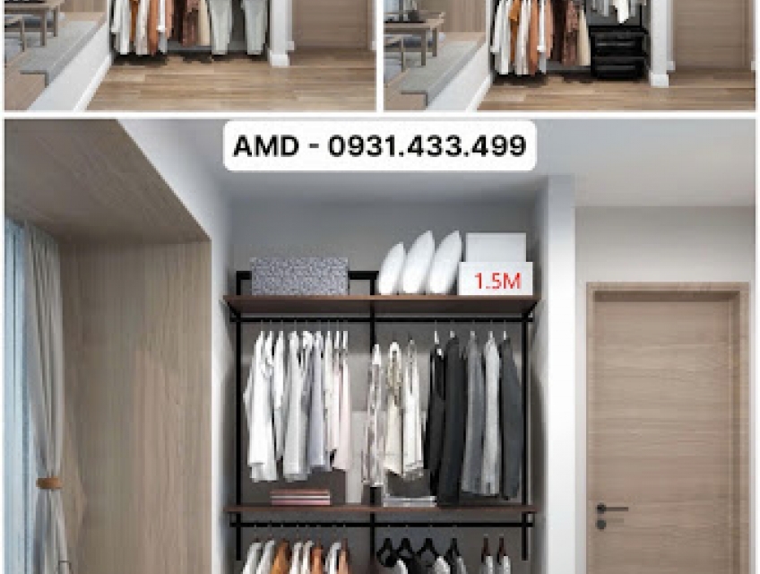 Bộ kệ quần áo AMD – Gọn gàng, linh hoạt, đẹp theo cách của bạn