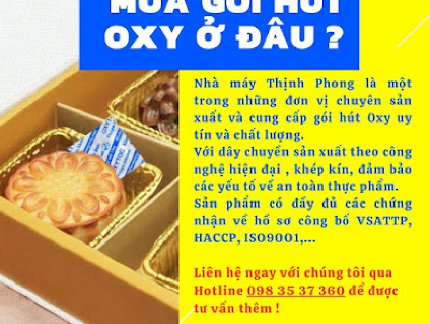 Mua gói hút Oxy ở đâu uy tín chất lượng